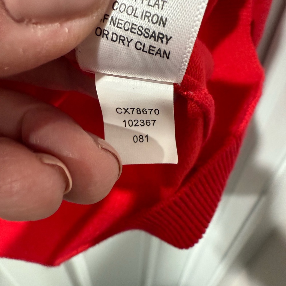 Cable & Gauge Vibrant Red Women's Cardigan, size L - Picture 4 of 7